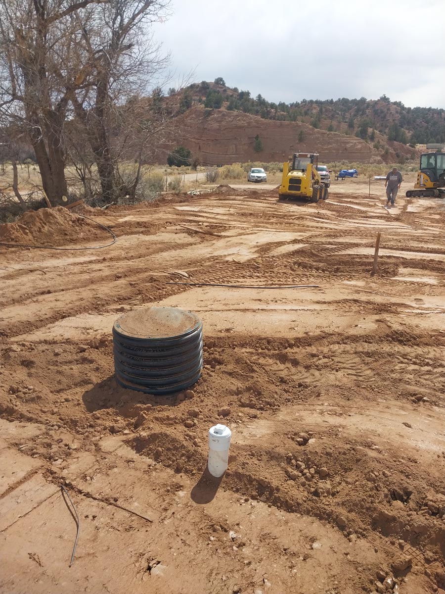 Septic tank access and inspection