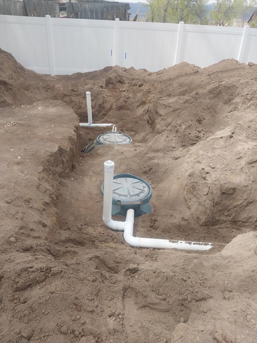 Septic system components inspection