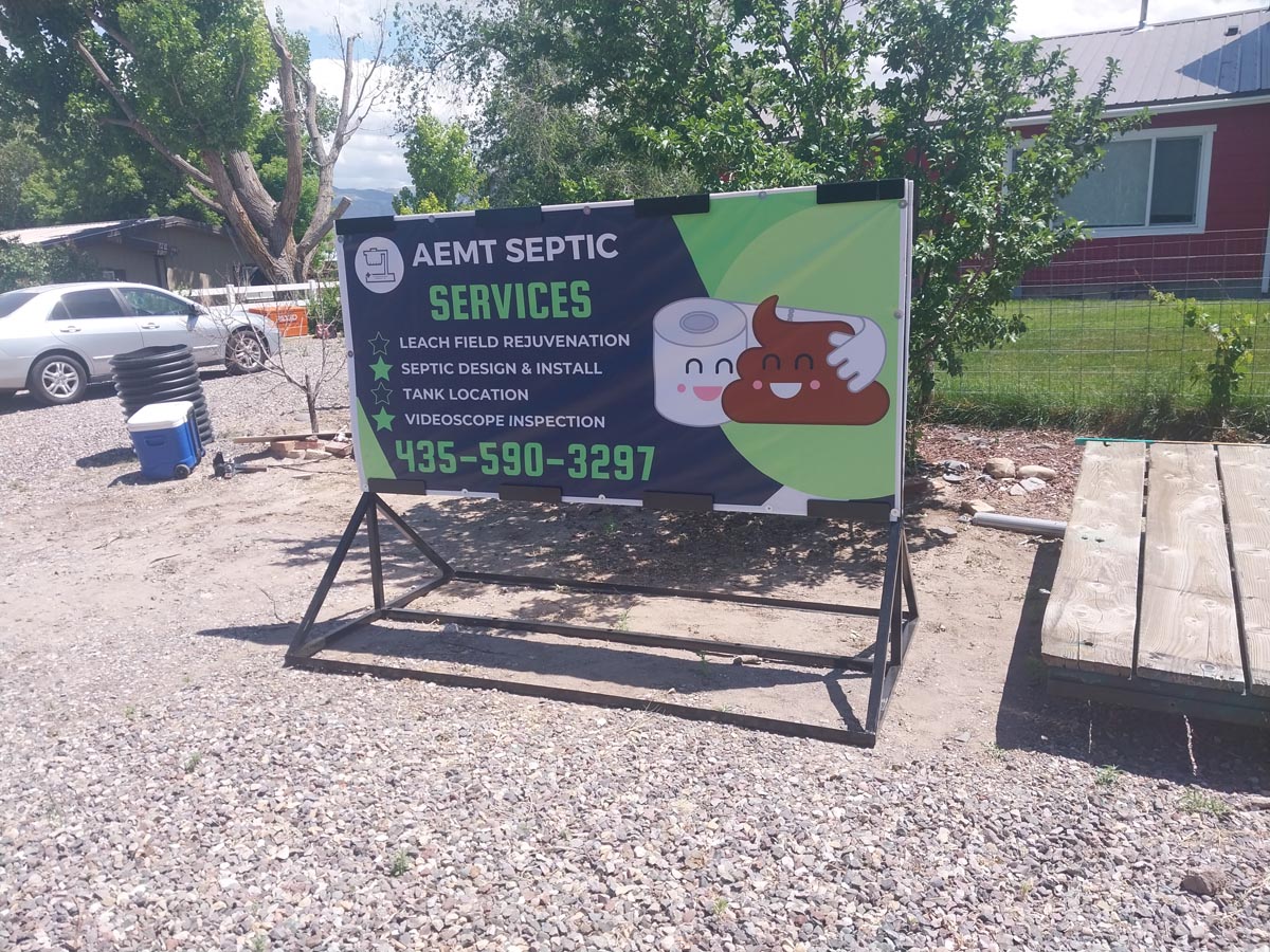 Abzolute Septic Service job site - summer 2025