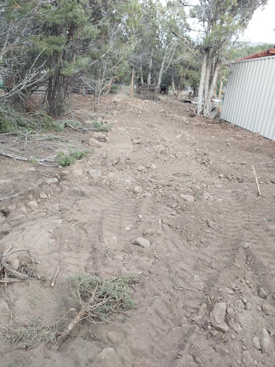 Septic system excavation work